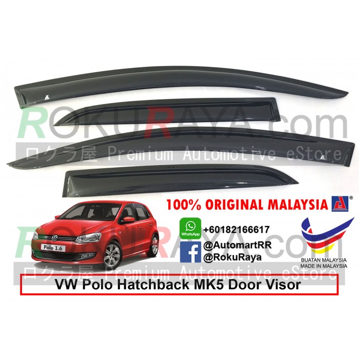 Volkswagen Polo Hatchback MK5 (5th Gen) 20082017 AG Door Visor Air